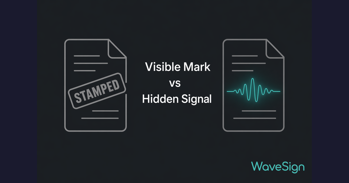 Invisible Watermarking vs Visible Watermarking