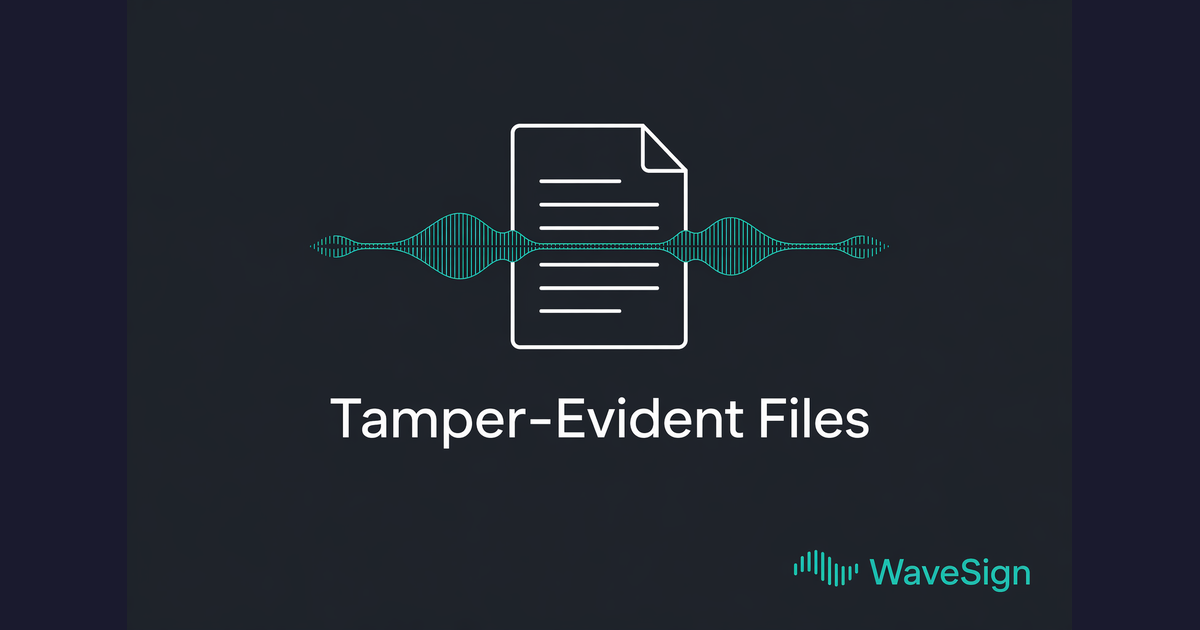 What Is Tamper-Evident File Authentication?